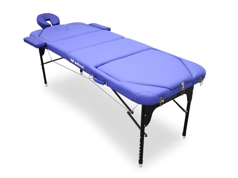 Camilla plegable de aluminio WELLCORE 185 x 65 cm con doble respaldo abatible 5/5