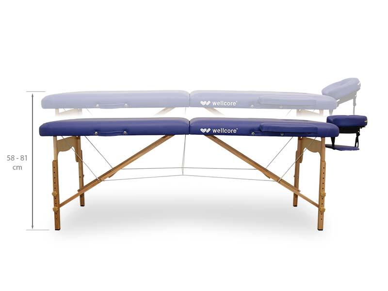 Lettino da massaggio pieghevole in legno WELLCORE 185 x 65 cm 4/5