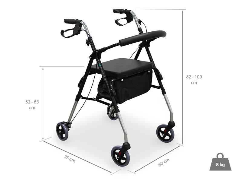 Déambulateur Wellcore avec freins 3/5