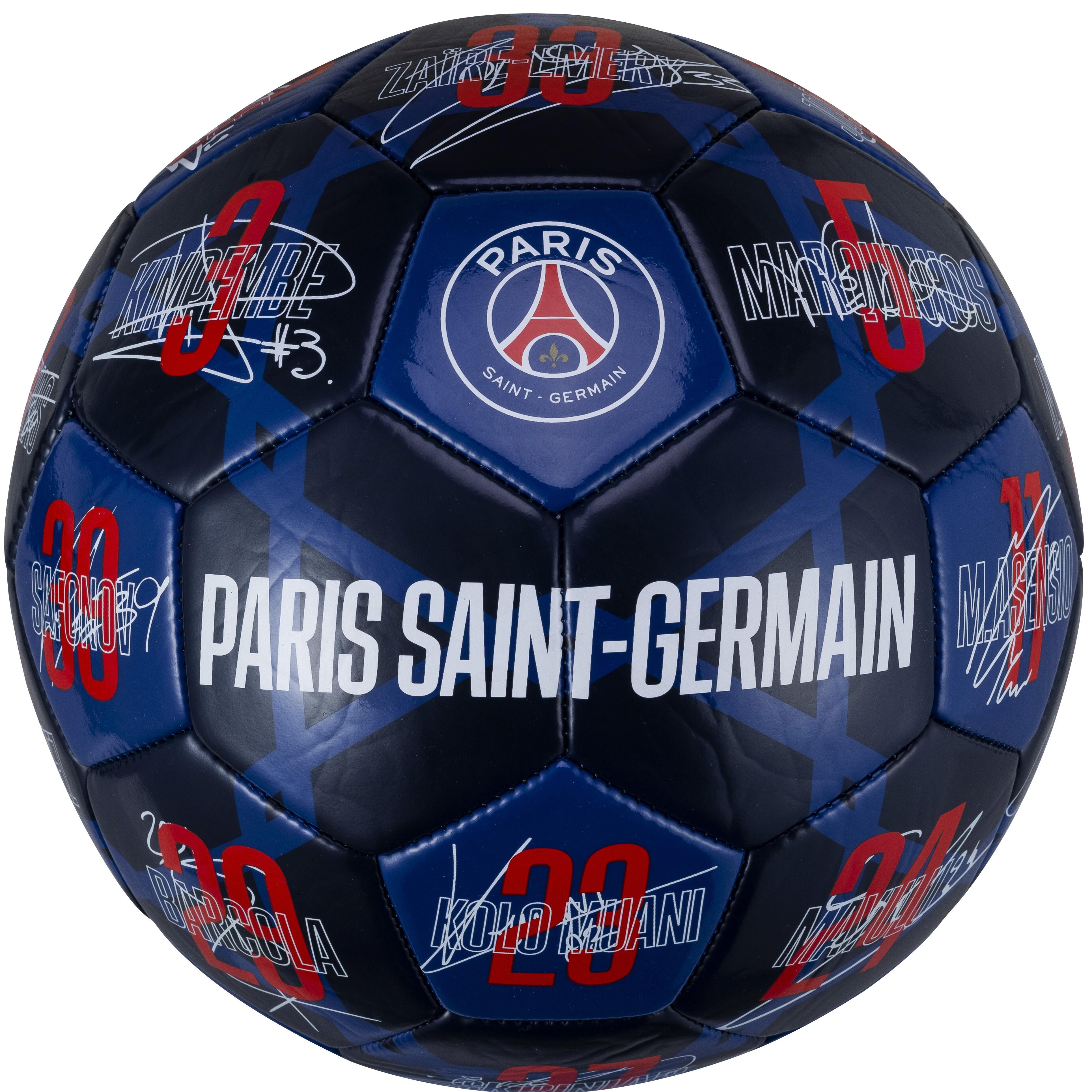 Psg - Ballon Signatures Psg - Collection Officielle Paris Saint Germain - Taille 5 - Ballon De Foot - Bleu - 5 - Decathlon