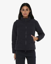Veste de fitness synthétique bleu marine pour femme