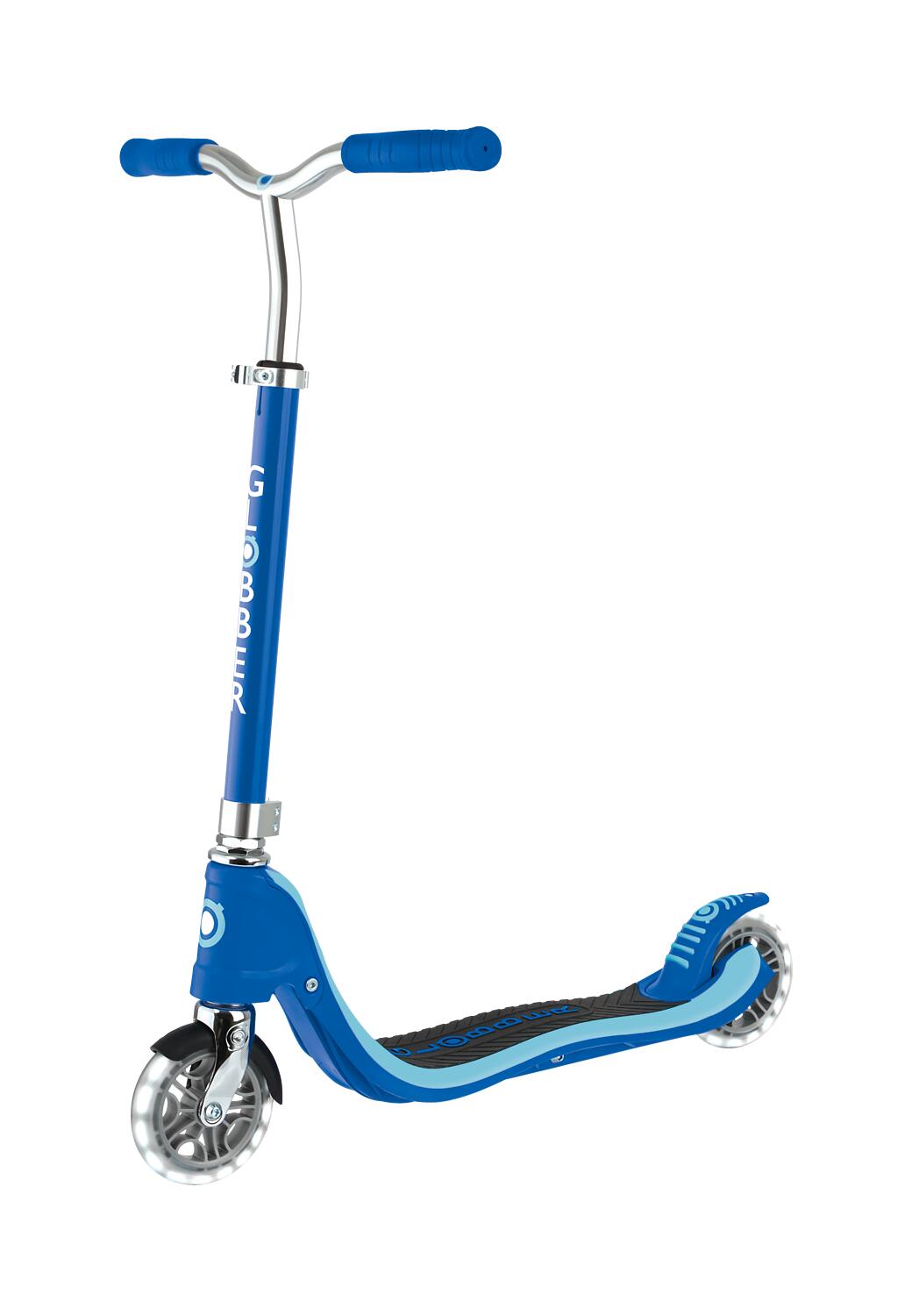 GLOBBER FLOW 125 LIGHTS dunkelblau, mit Leuchtrollen 8/14