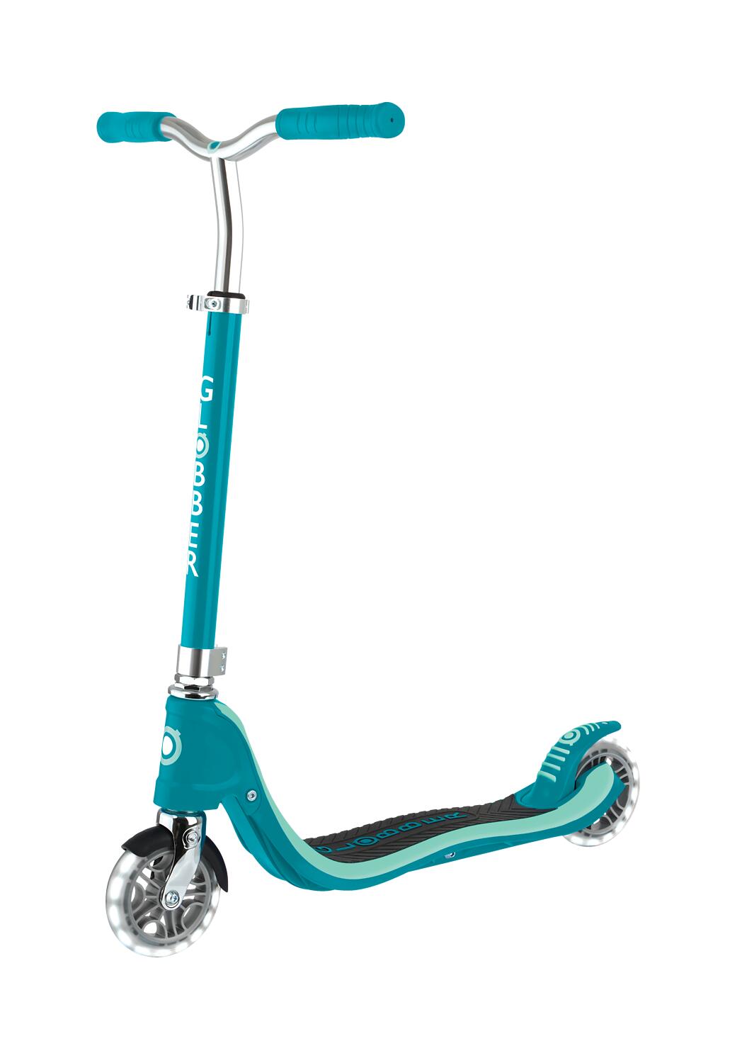 GLOBBER FLOW 125 LIGHTS türkis, mit Leuchtrollen 8/14