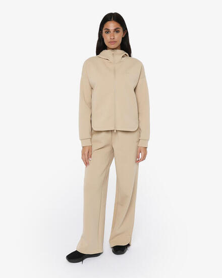 beige synthetische Fitnesshose für Damen