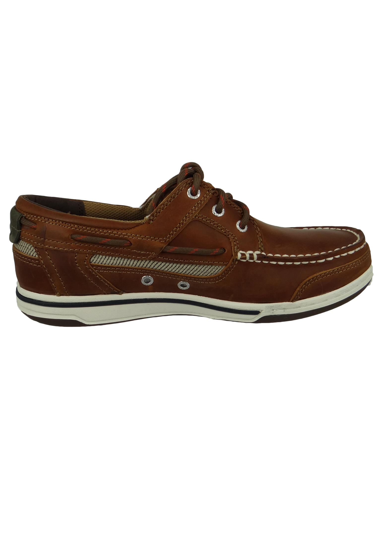 Triton Three-Eye chaussures bateau homme walnut leather 5/6