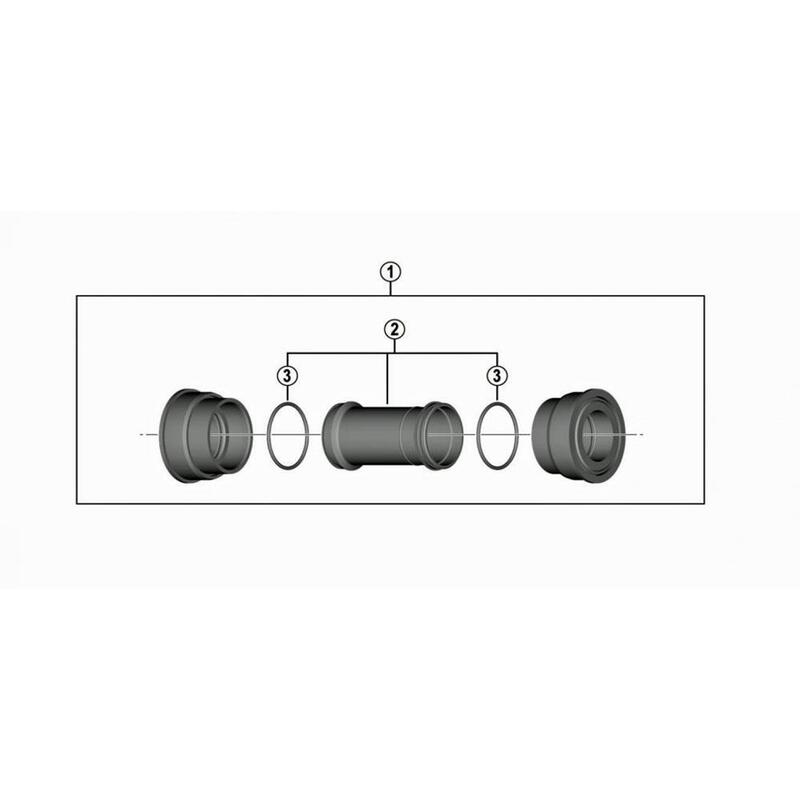 Butuc pedalier Shimano SM-BB72-41B Press-Fit PF41, ax 24 mm