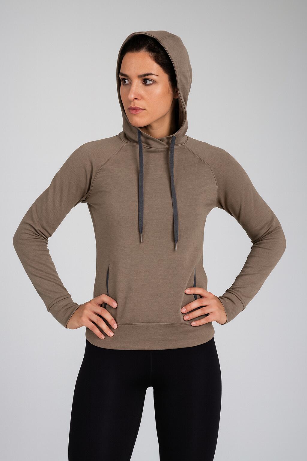Felpa in lana merino da donna WESIA 2/2
