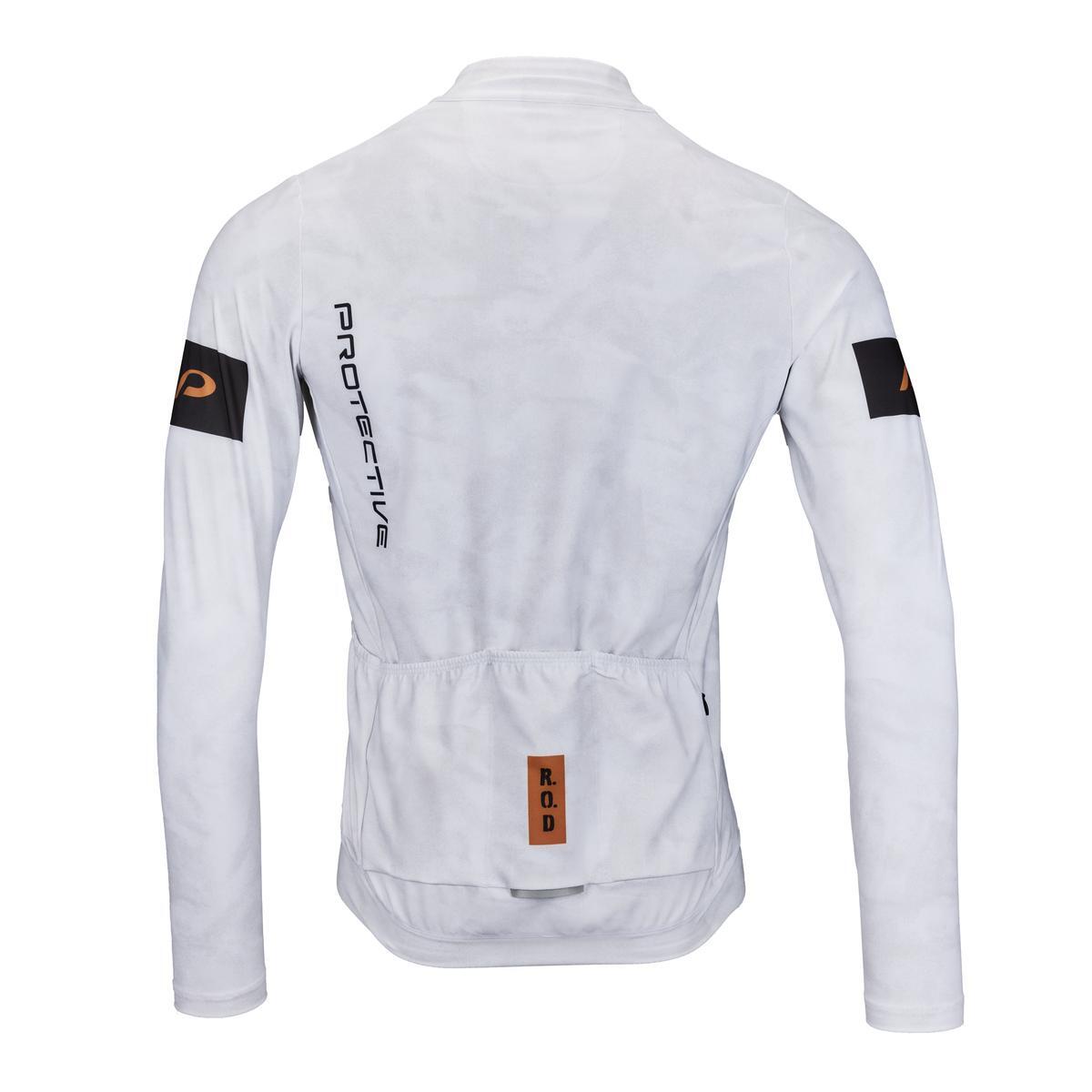 Maillot manches longues - Fullzip - Vélo - Homme - P-Clay LS - blanc cassé 3/6