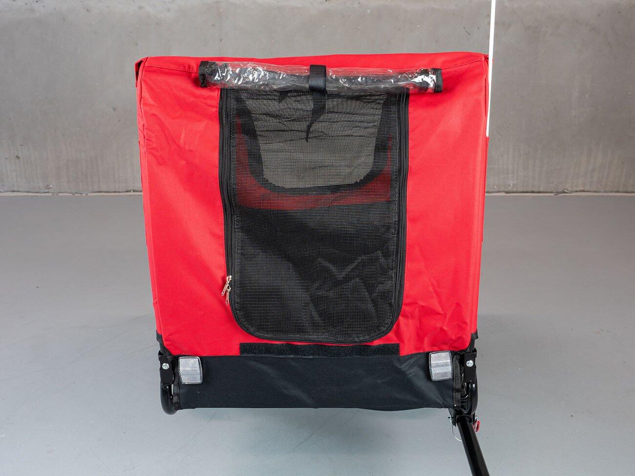 REMORQUE ANIMAUX DE COMPAGNIE ROUGE ET NOIR  BELLELLI 5/7