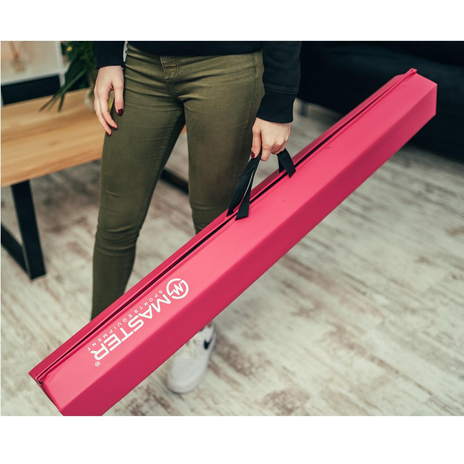 Gymnastická kladina MASTER 240 x 10 cm EVA skládací - růžová 7/7