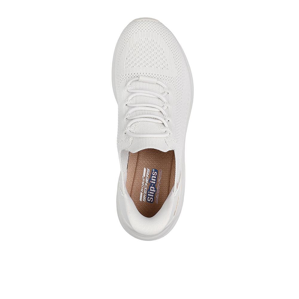Zapatillas Skechers Mujer Bobs Sport Sparrow 2.0 - Lucky Run Blancas 3/4