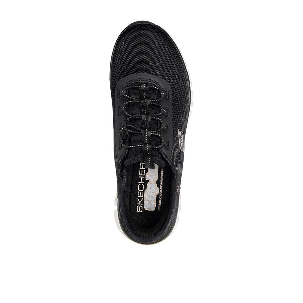 Zapatillas Skechers Mujer Glide-Step - Prism Negras 3/4