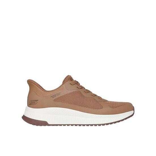 Zapatillas Skechers Hombre Bobs Sport Squad Chaos 4 Marrones