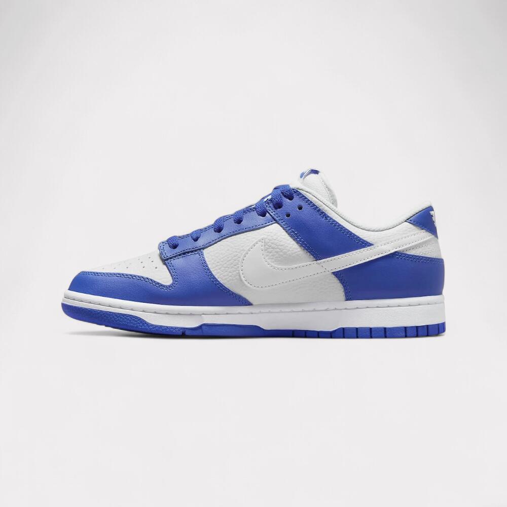 Zapatillas Deportivas de Cuero Dunk para Hombre Blanco, Azul 3/6