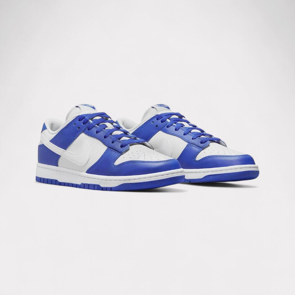 Zapatillas Deportivas de Cuero Dunk para Hombre Blanco, Azul 2/6