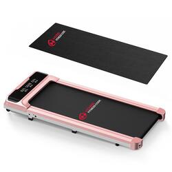 Tapis de course de bureau silencieux, 2,5 HP, 10 km/h, écran LED (avec tapis)