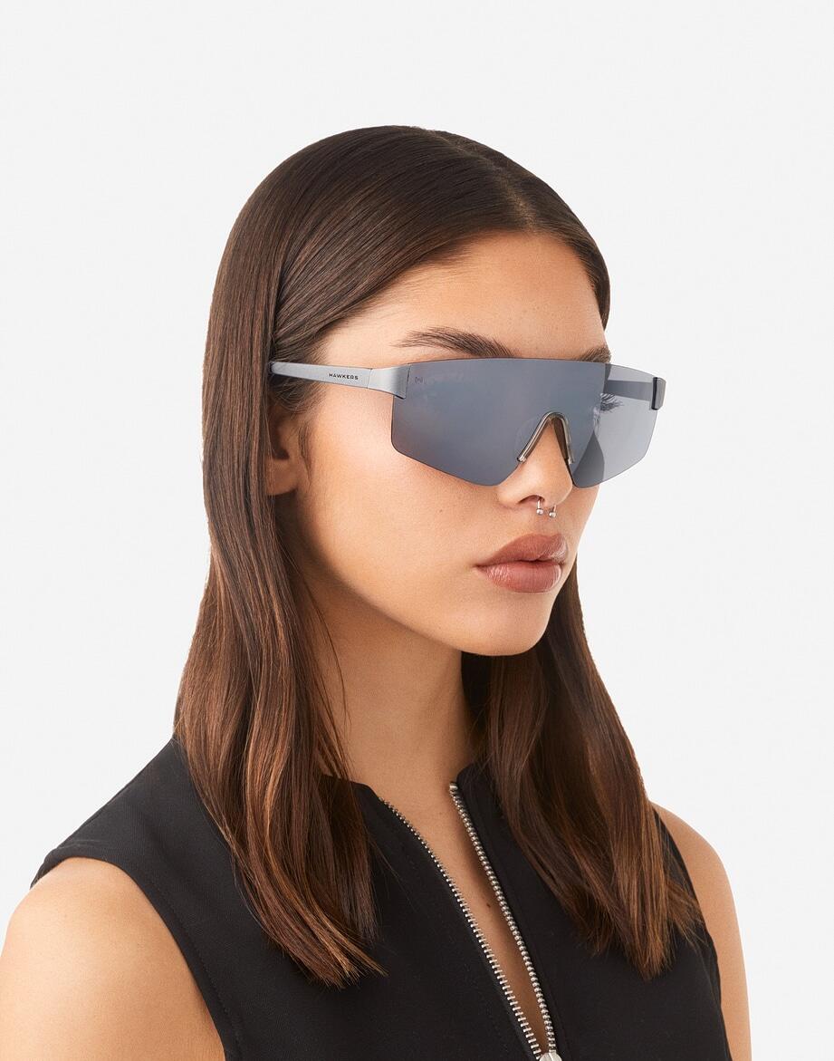 HAWKERS - Gafas de Sol para Hombre y Mujer SILVER CHROME - AERO 6/8