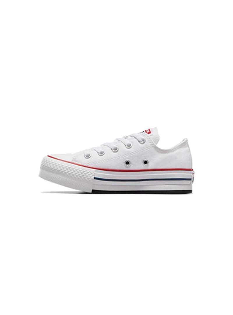 Zapatilla para Niña Converse All star plataform Blanco 2/7