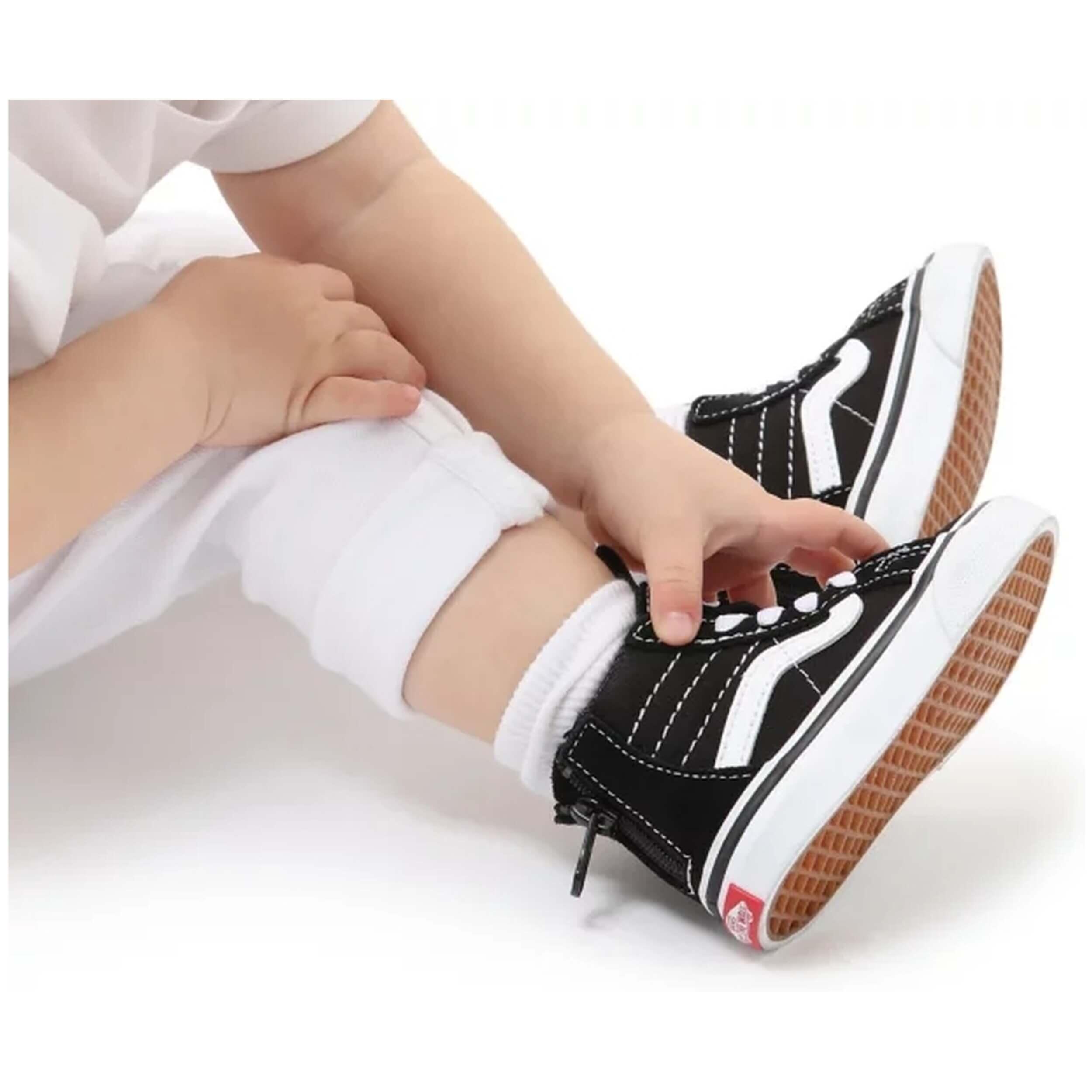 Chaussures Vans Sk8-Hi Junior Noir et Blanc 5/5