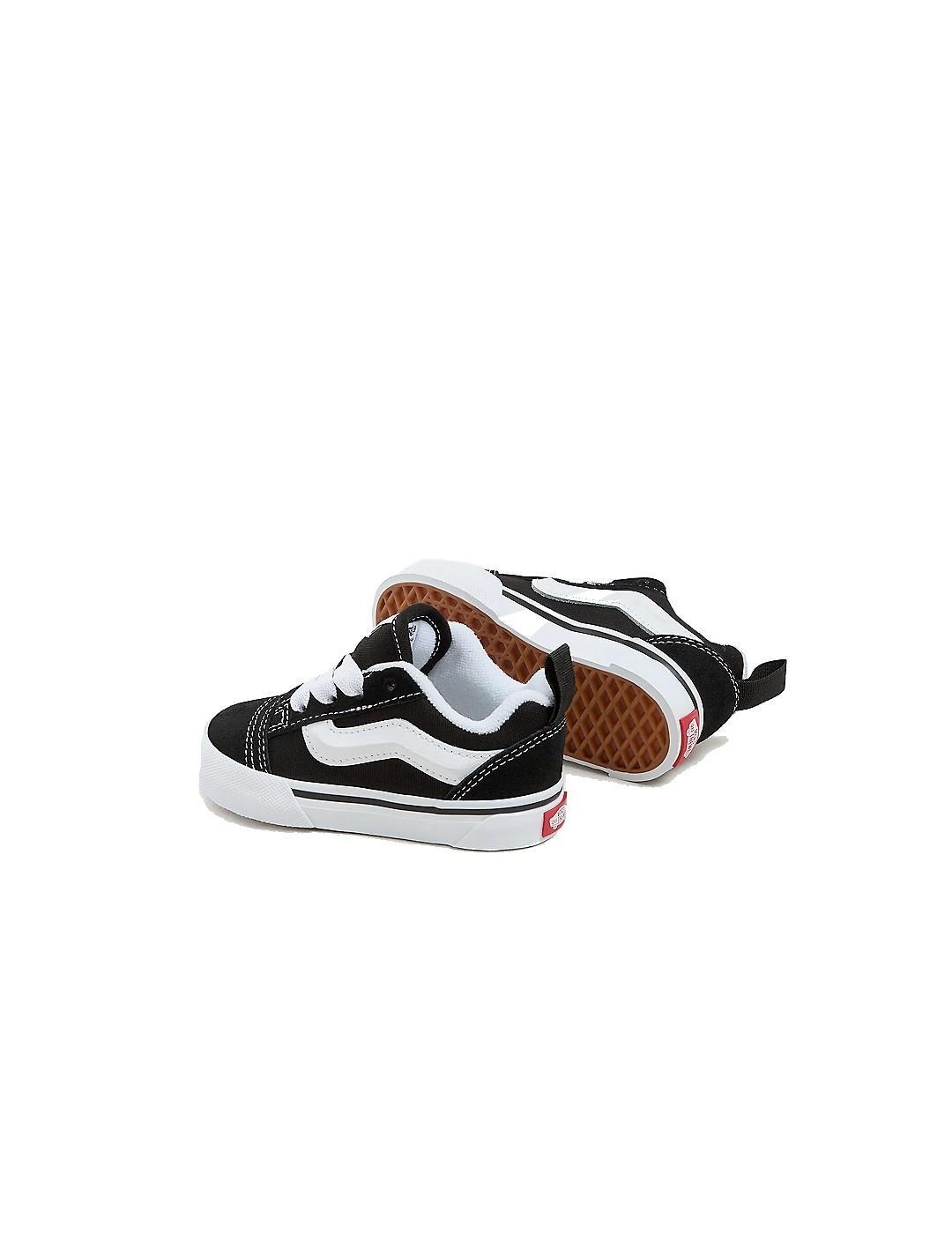 Chaussures pour enfant Vans Knu skooll à lacets élastiques noirs 3/5