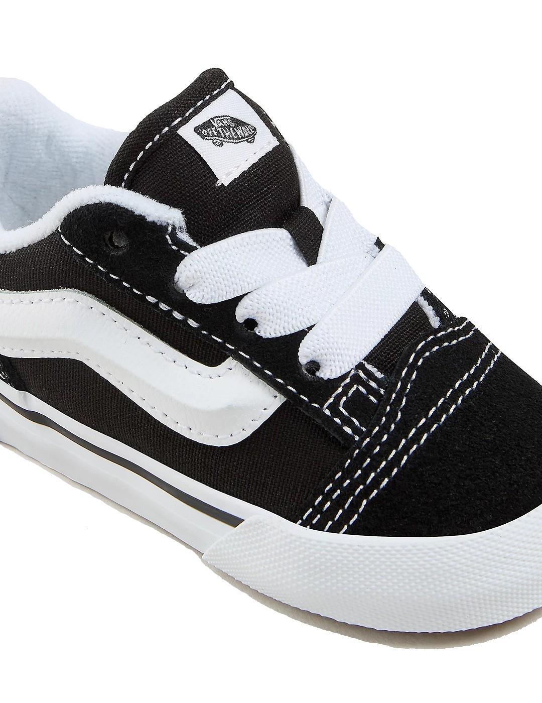 Chaussures pour enfant Vans Knu skooll à lacets élastiques noirs 4/5