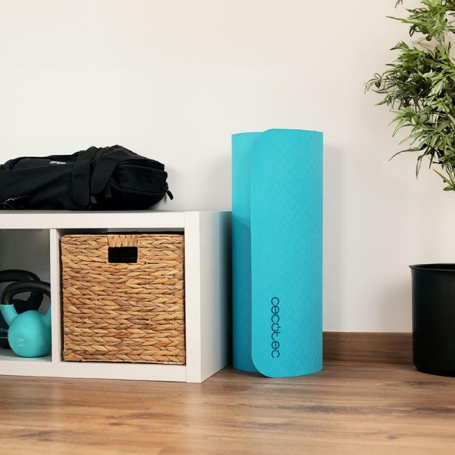 Cecotec Tapis de yoga DrumFit Yoga Mat. Tapis de yoga de 183 x 61 cm, 0,8 cm d'é 3/7