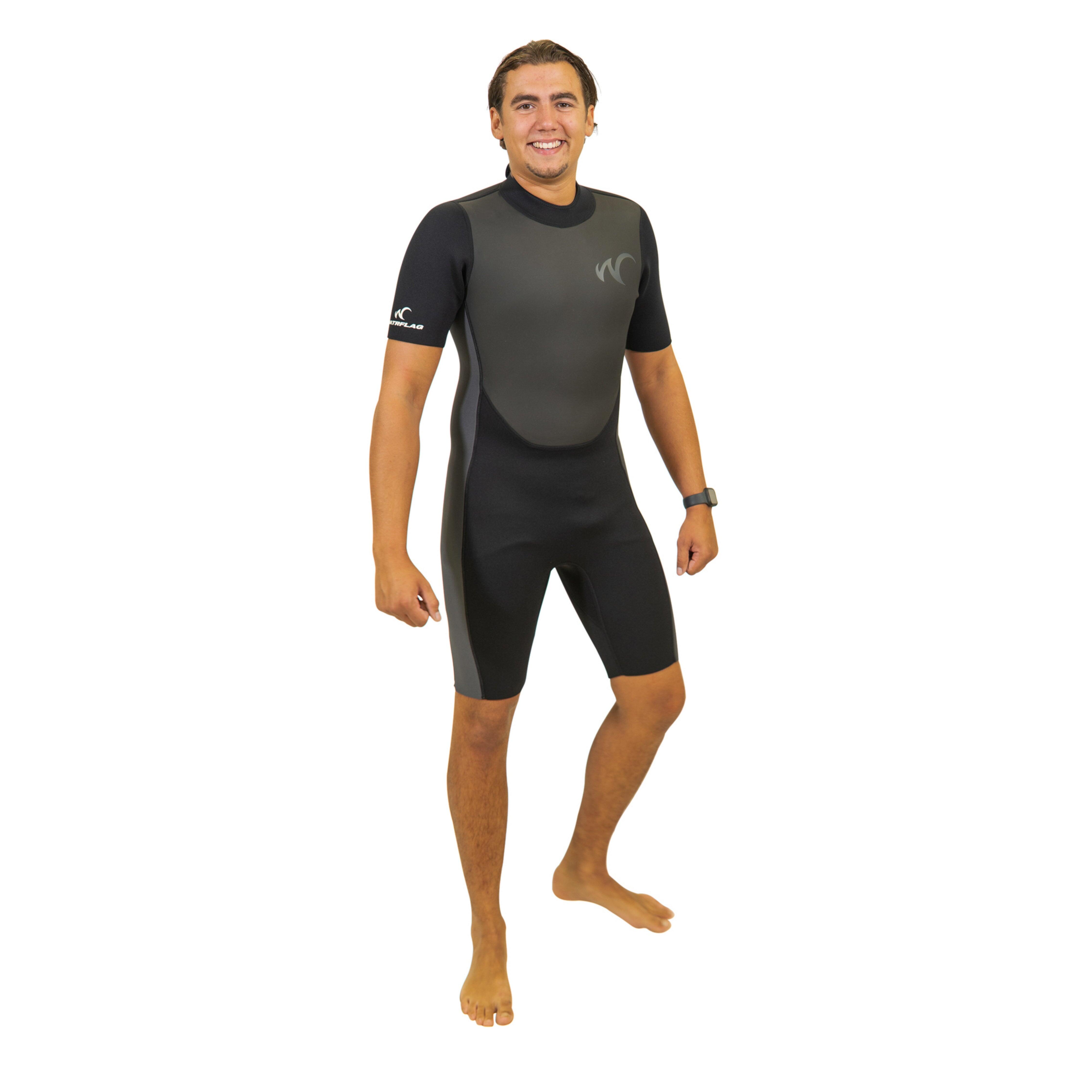 Watrflag - Queenstown Fn Shorty Homme - Néoprène 3mm Avec Manches Courtes - Shorty De Glisse - Noir - 52 2xl - Decathlon
