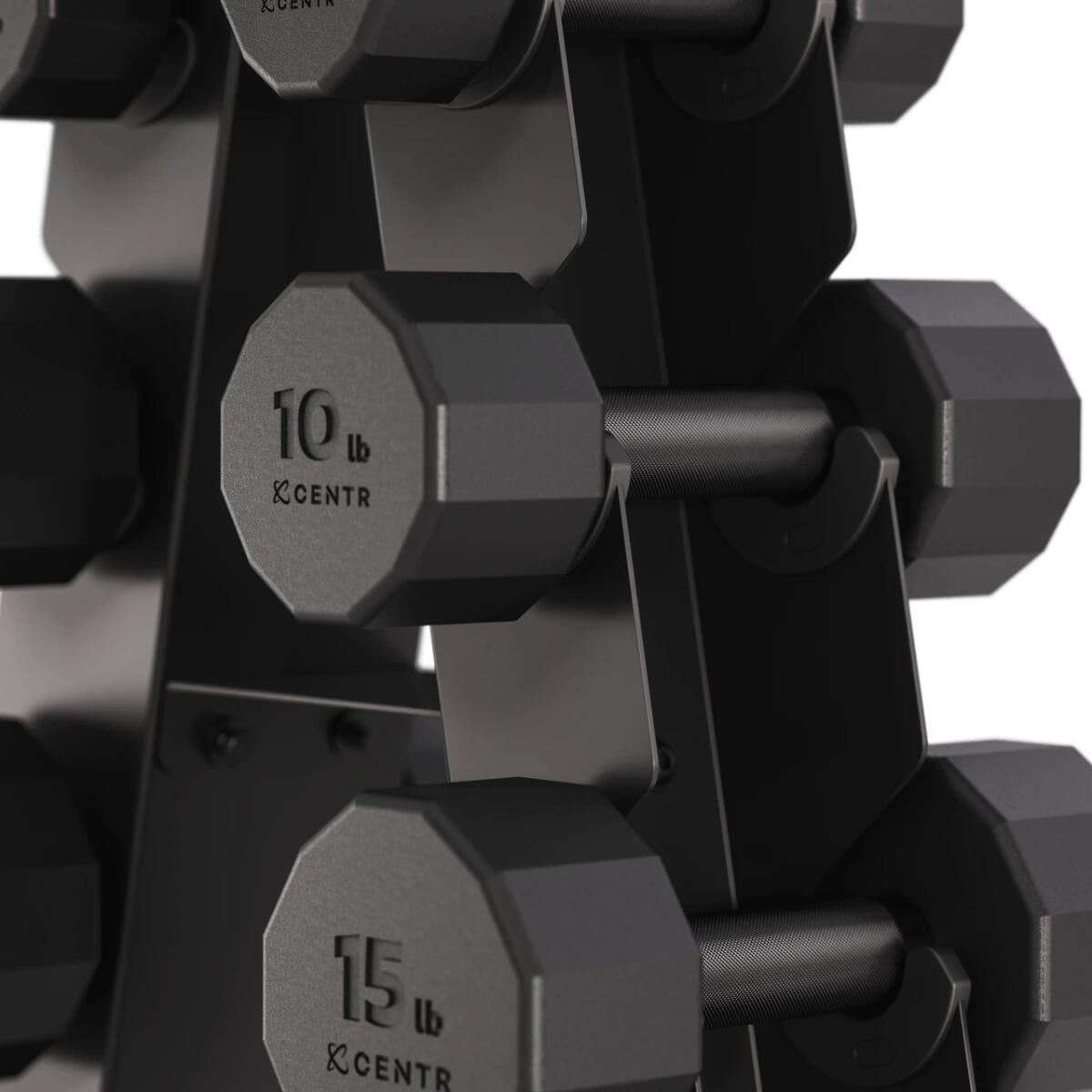Torre de Halteres com Conjunto de 12 peças 4 - 14 kg | 92 kg com Suporte em A 2/7