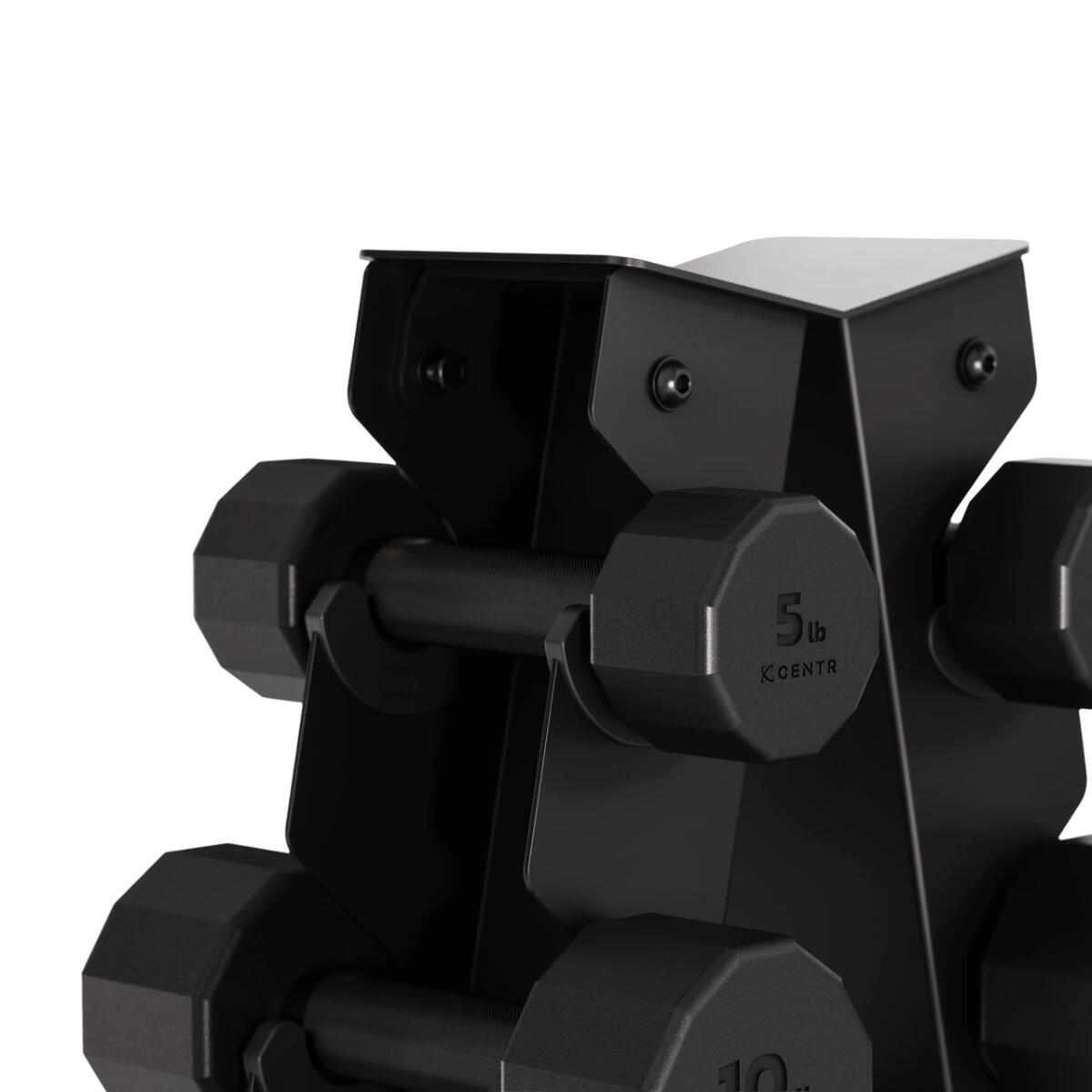 Torre de Halteres com Conjunto de 12 peças 4 - 14 kg | 92 kg com Suporte em A 4/7