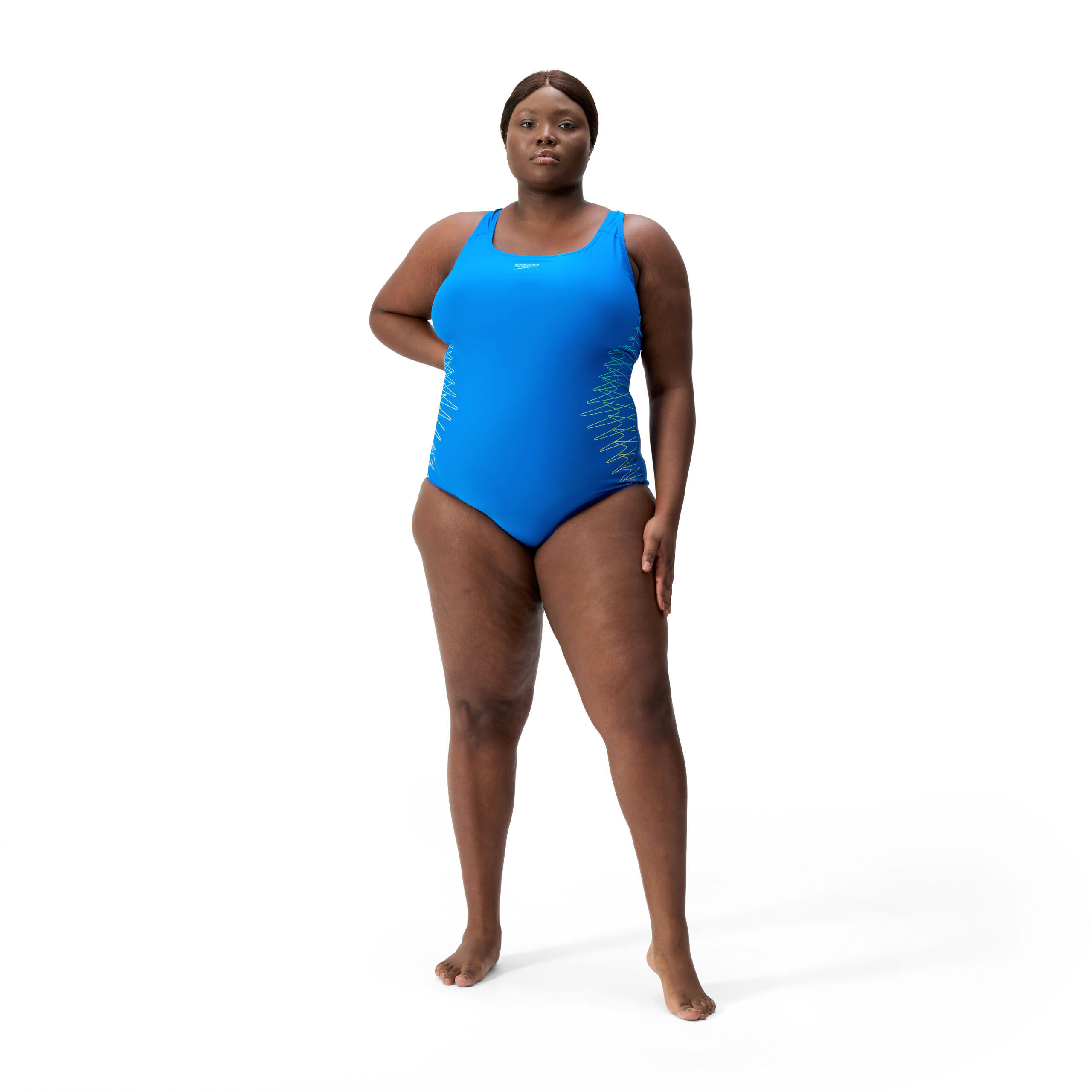 Maillot de bain galbant Speedo Eco Enduraflex Placement Medalist +size Bleu 3/7