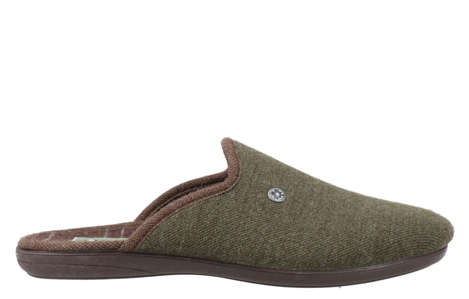 Cotswold Spelsbury Men's Green Slip-On Mule Slippers COTSWOLD