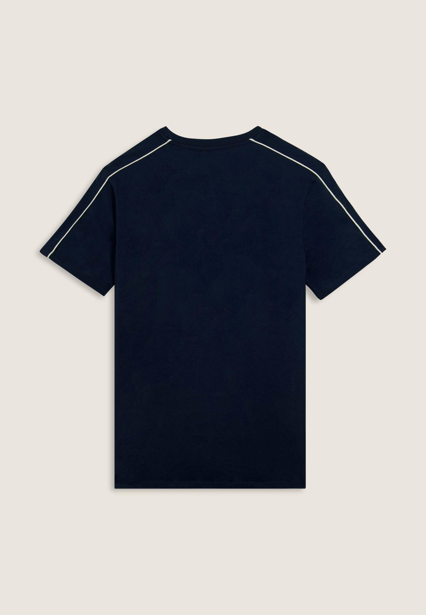 T-shirt en jersey élastique avec coutures de couleur contrastée 2/3