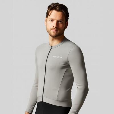 Thermo Fleece Cycling Shirt Uomo Giacca da ciclismo a maniche lunghe