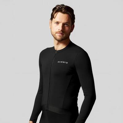 Thermo Fleece Cycling Shirt Uomo Giacca da ciclismo a maniche lunghe