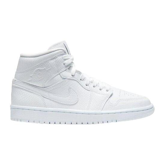 Zapatillas - Baloncesto - Mujer - jordan 1 mid - blanco snakeskin
