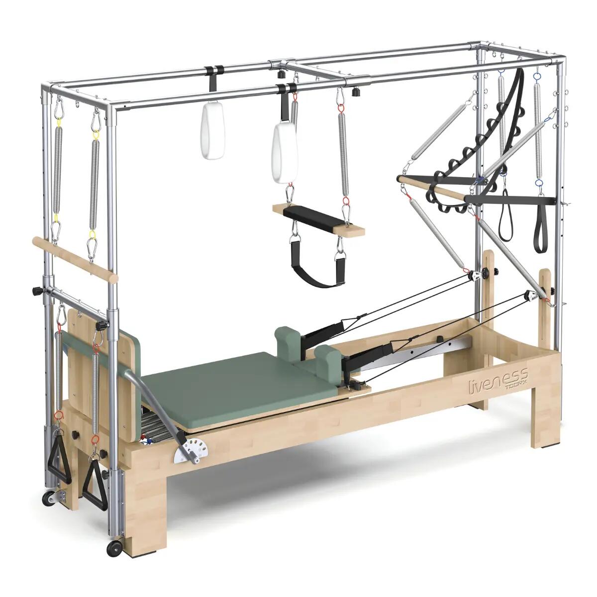 Toorx - Cadillac Reformer Professionnel Ptx 6000 Green Tea – Avec Box & Jumpboard - Pilates Réformateur - Marron - Taille Unique - Decathlon