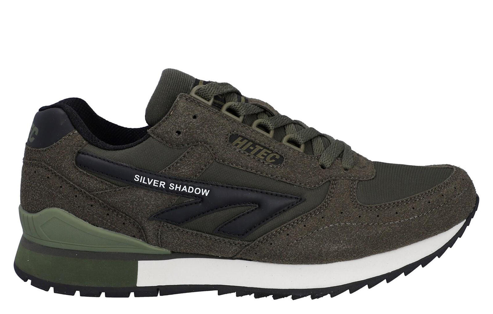 Hi-Tec Silver Shadow OG Men's Trainers — PU Suede Mesh HI TEC