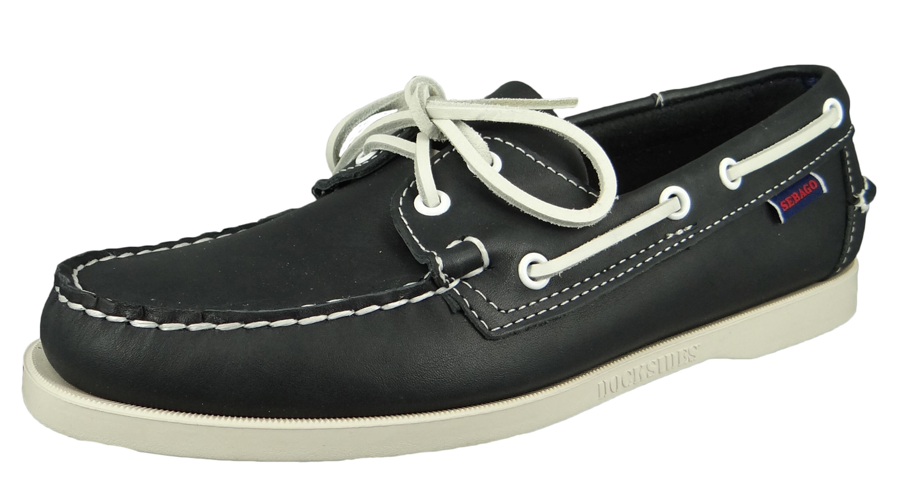Docksides bootschoen heren blue-nite leather 1/6