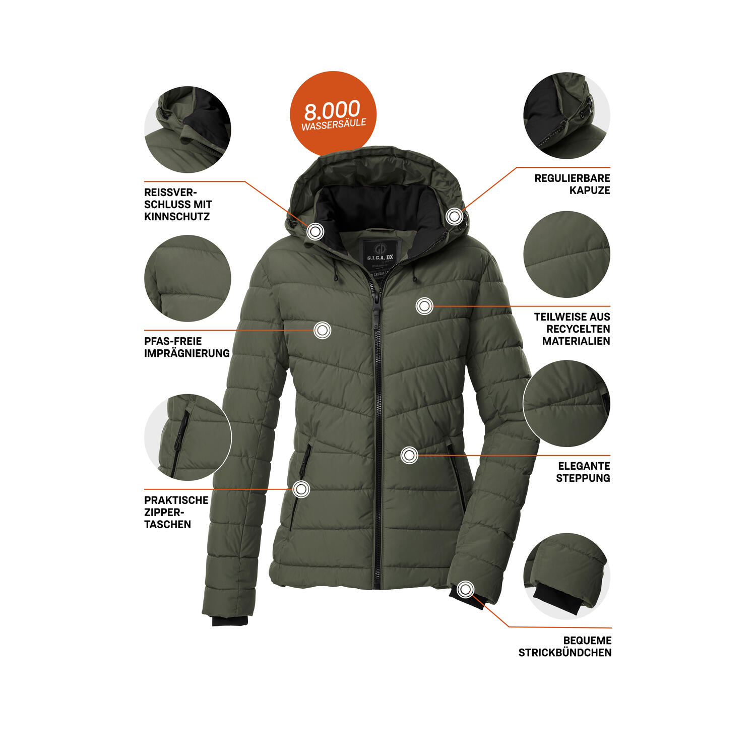 Damen Steppjacke GW 32 WMN QLTD JCKT 5/6