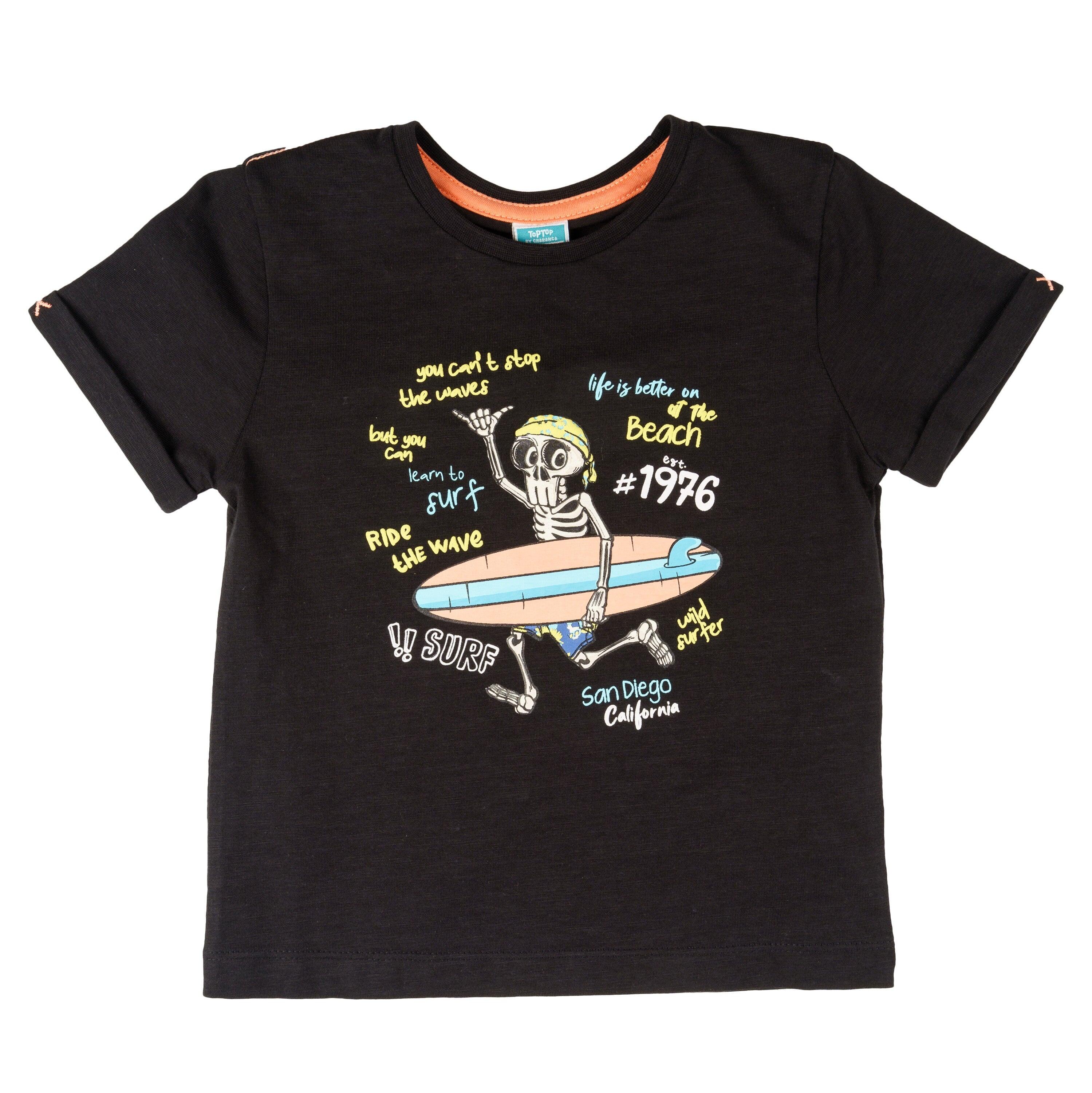 Camiseta de niño color negro 2/5