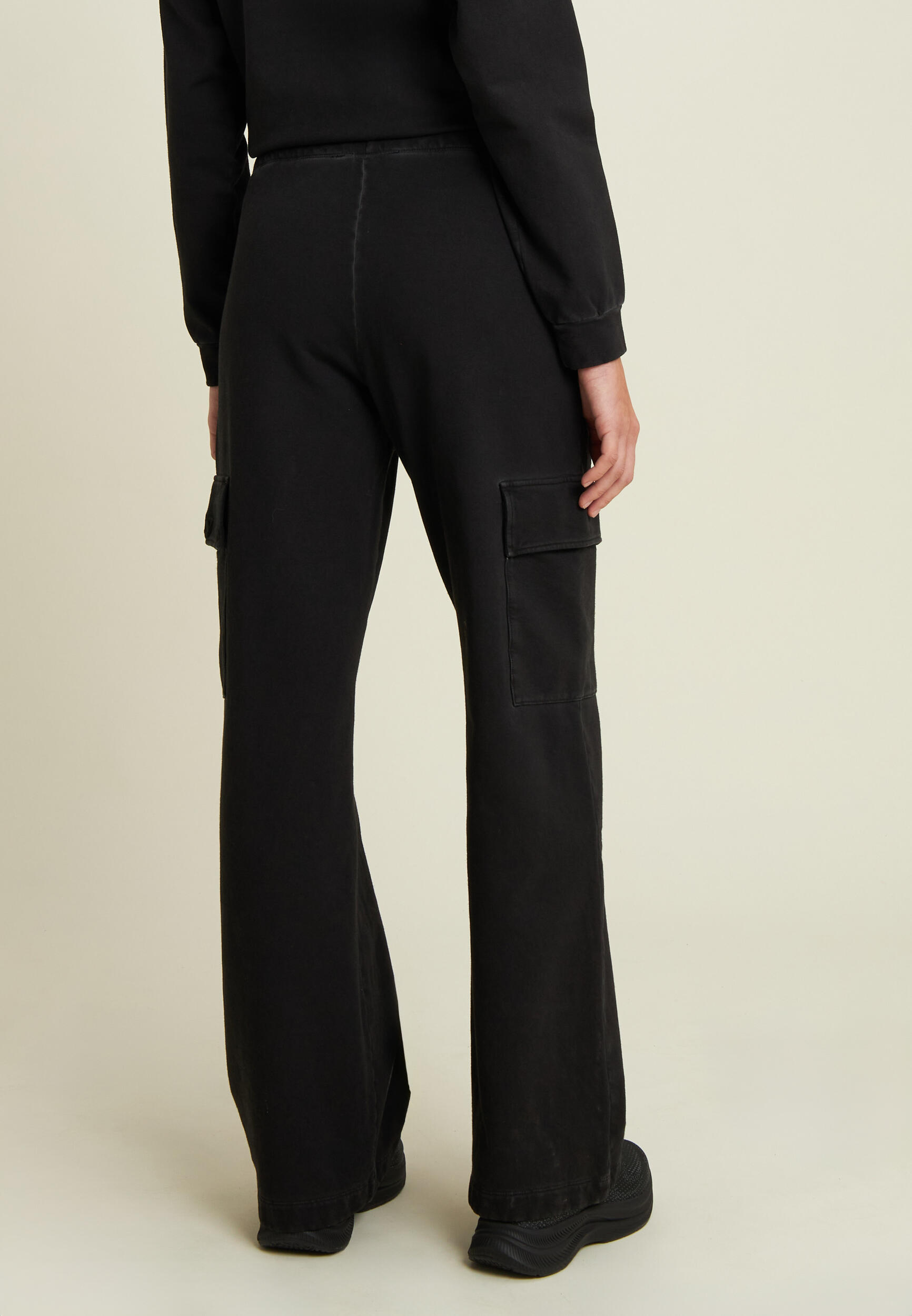 Pantaloni cargo wide leg tinta a freddo 3/5