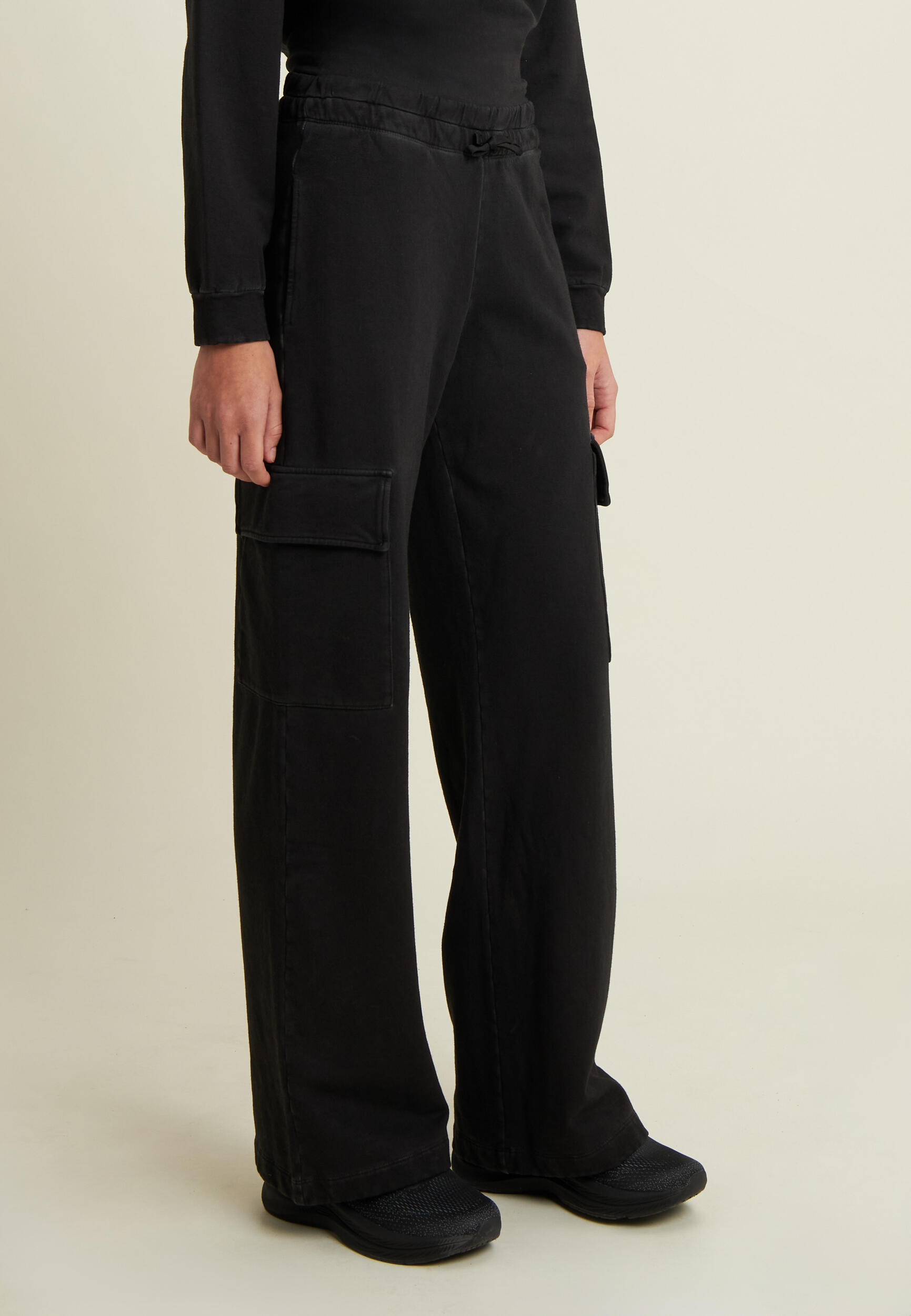 Pantaloni cargo wide leg tinta a freddo 2/5