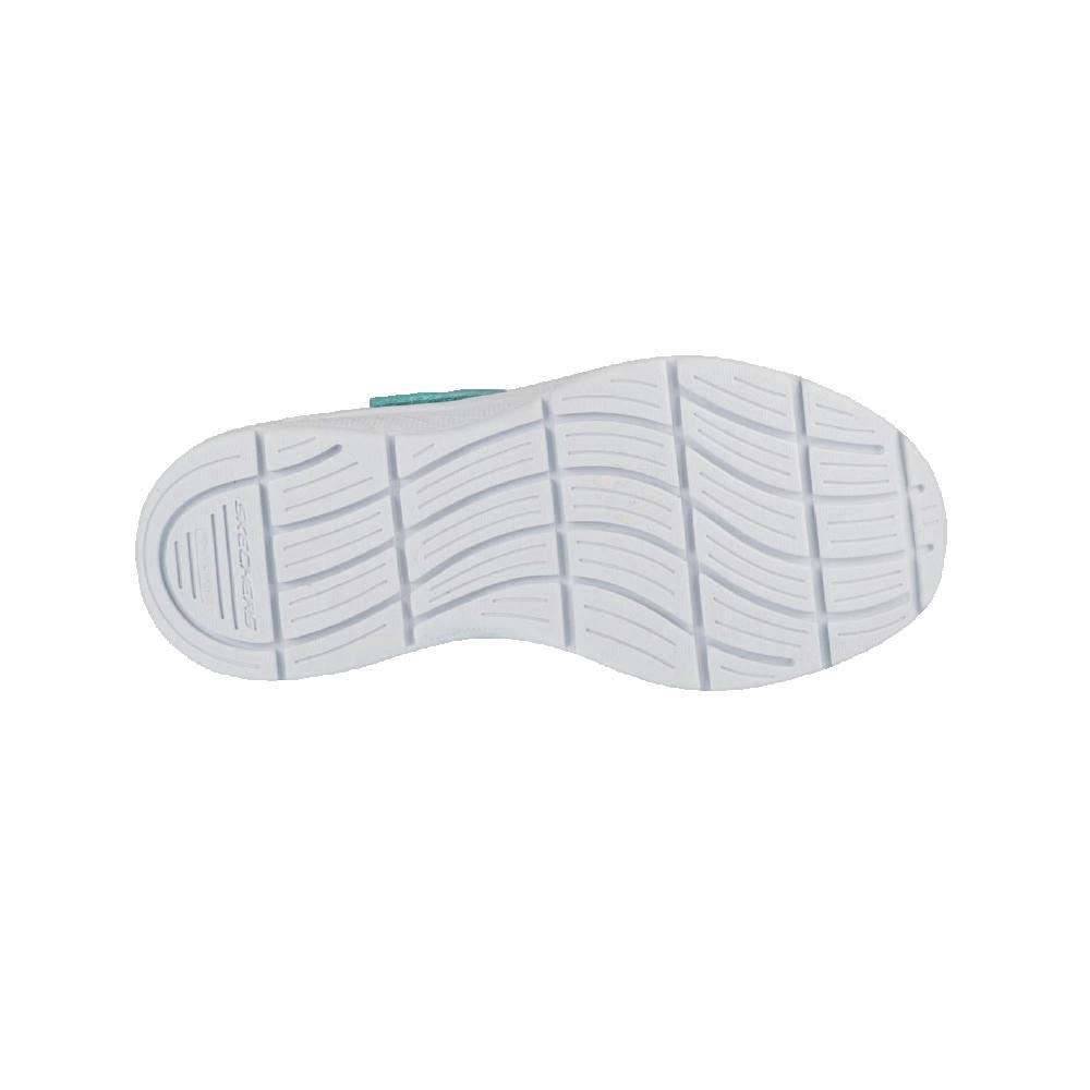 Baskets Skechers Microspec Plus Bleu Sarcelle Rose Enfant 3/3