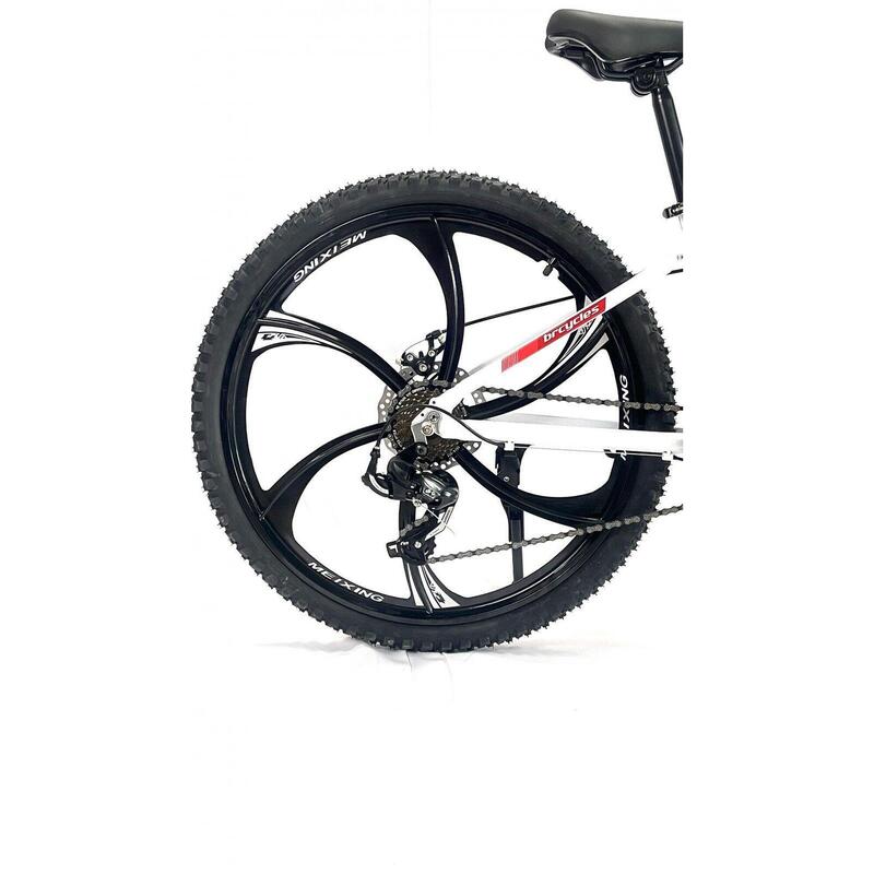 Bicicleta MTB 26″ BR Tornado, cu Rota magnesium , Alb