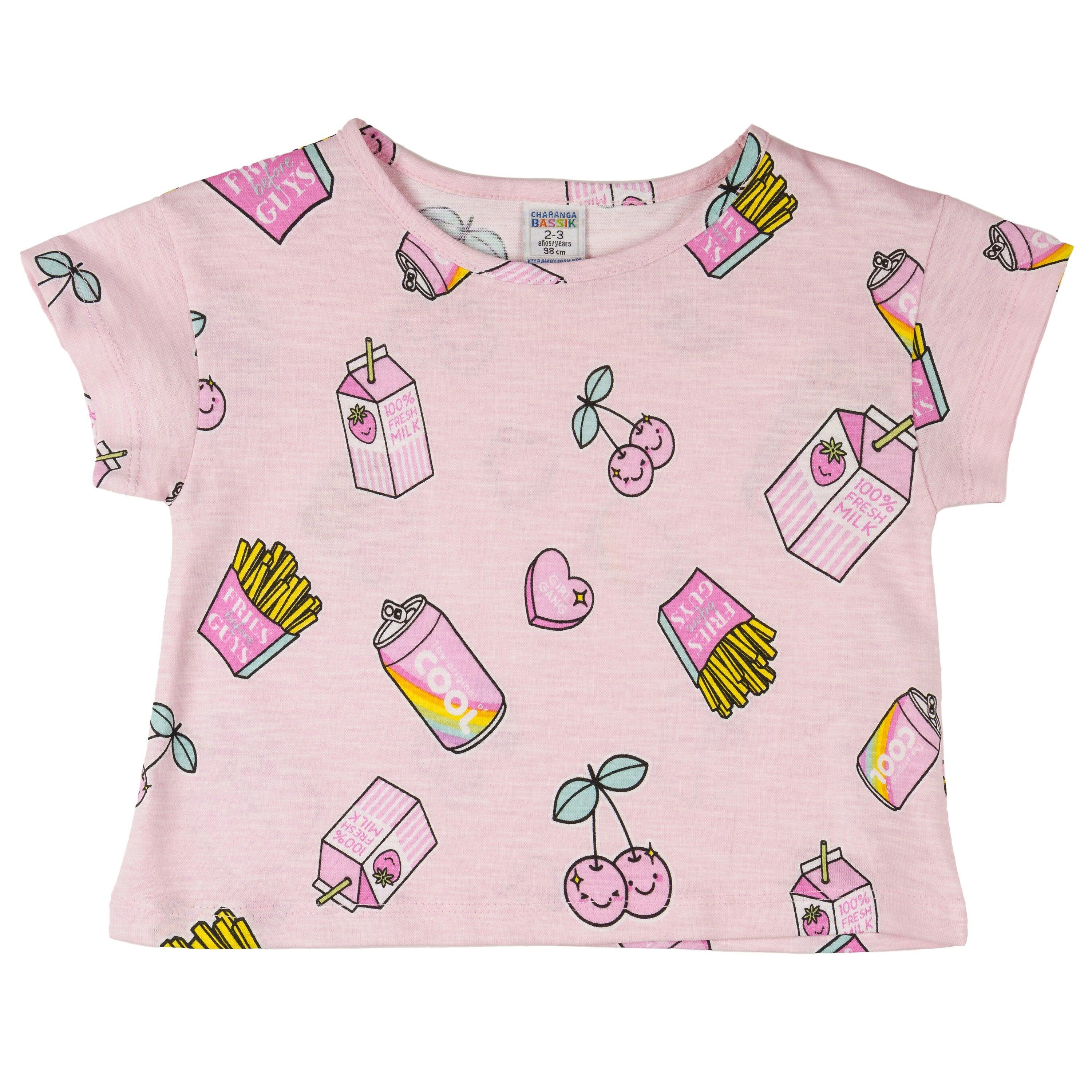 Camiseta rosa para 2/5