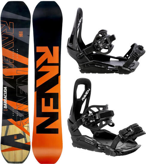 Zestaw Snowboard Raven Barracuda Carbon + Wiązania Raven S230