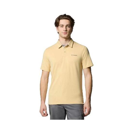Polo manches courtes Columbia Nelson Point jaune