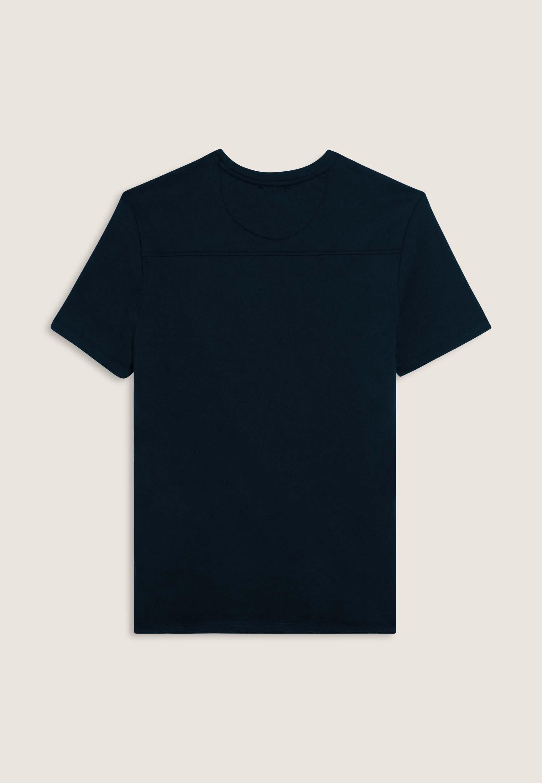 T-shirt con logo centrale e dettaglio camouflage 2/3