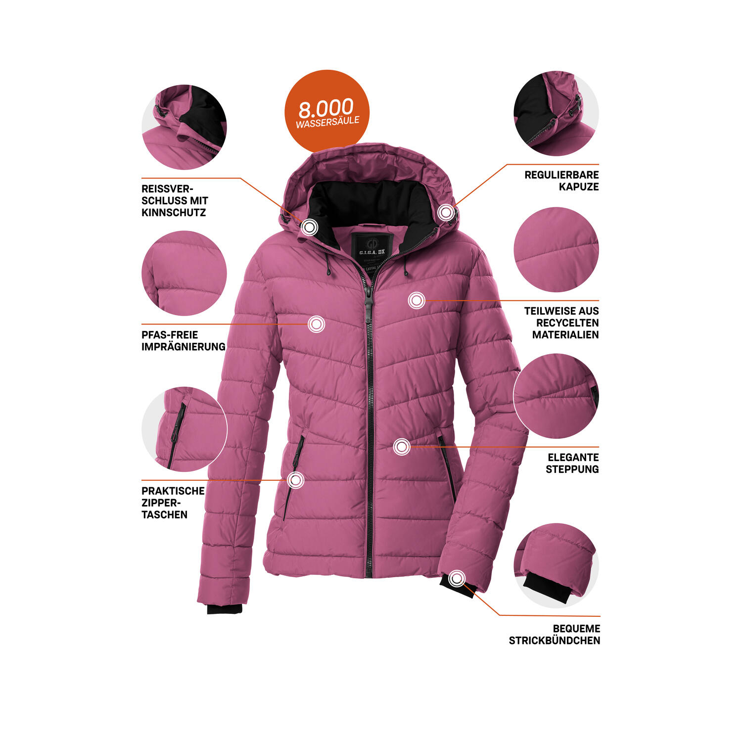 Damen Steppjacke GW 32 WMN QLTD JCKT 5/6
