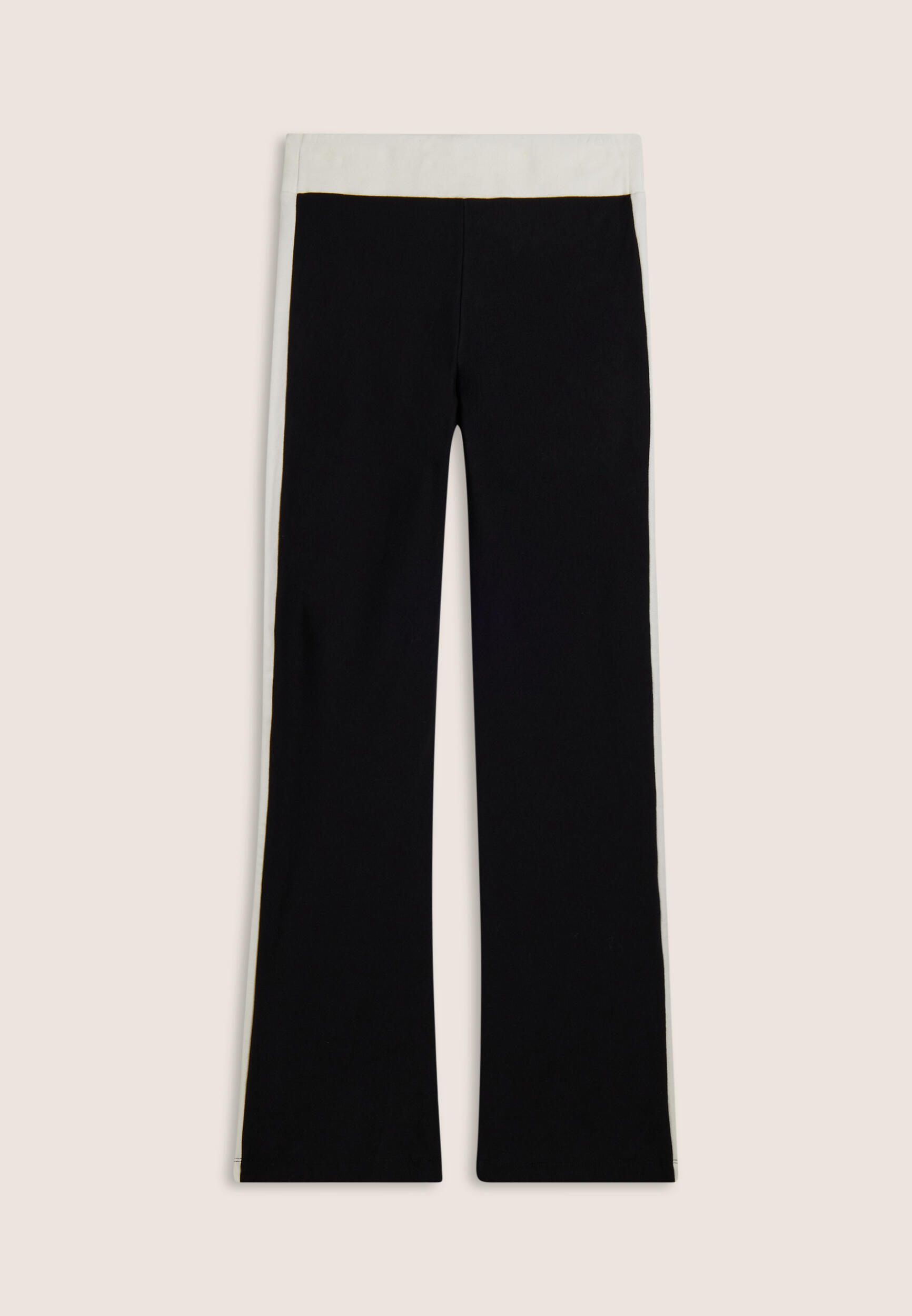 Pantalon slim flare en molleton avec bandes latérales 2/3